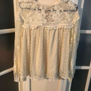 NWT Spell Dawn Lace blouse sz S